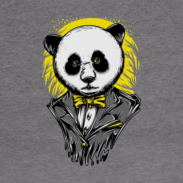 Smart Panda Suit Grey Yellow by BradleyHeal